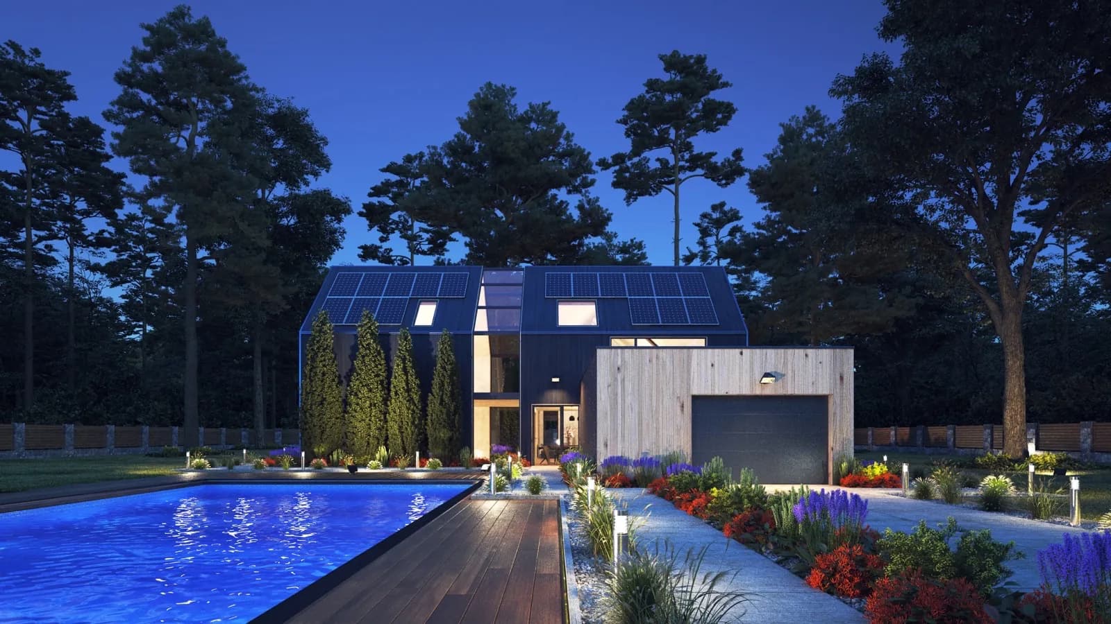 Clădire pusă în valoare prin iluminat arhitectural realizat de Nectaria Solar