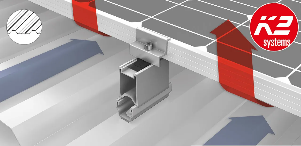 Structură de prindere K2 Systems pentru panouri fotovoltaice
