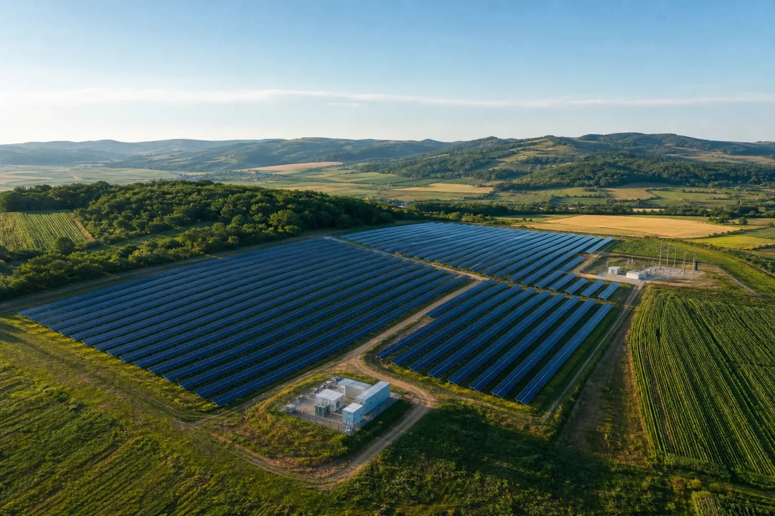 Parc fotovoltaic montat pe sol